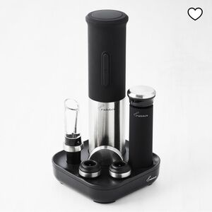 Rabbit Electric Wine Opener Set - Black and Silver
